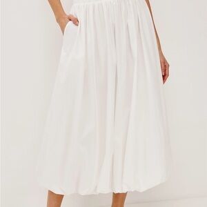 NWT Women’s Rails White Bubble Hem Skirt size small
